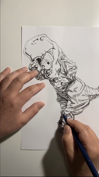 怪獣着ぐるみ娘timelapse