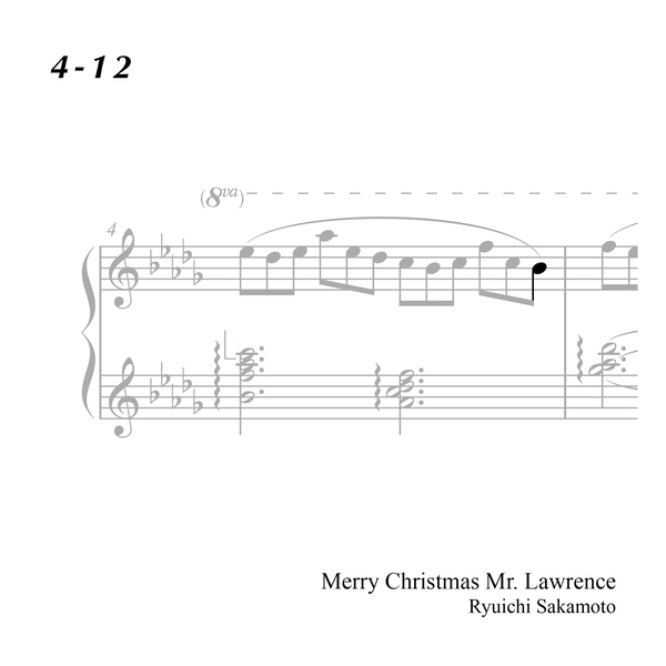 4-12 "Merry Christmas Mr. Lawrence" Ryuichi Sakamoto 坂本 龍一