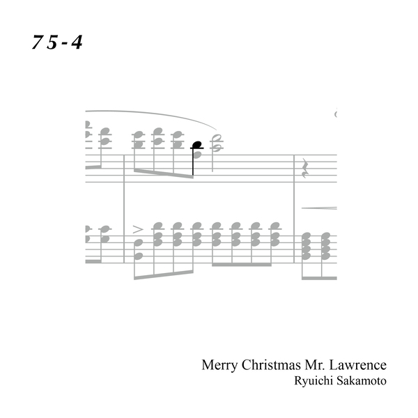 75-4 "Merry Christmas Mr. Lawrence" Ryuichi Sakamoto 坂本 龍一
