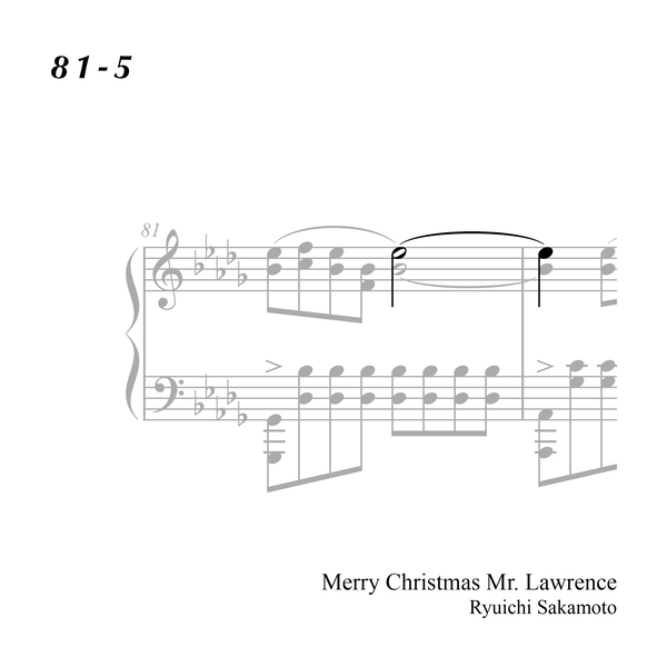 81-5 "Merry Christmas Mr. Lawrence" Ryuichi Sakamoto 坂本 龍一
