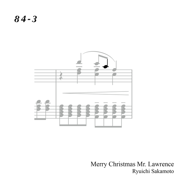 84-3 "Merry Christmas Mr. Lawrence" Ryuichi Sakamoto 坂本 龍一