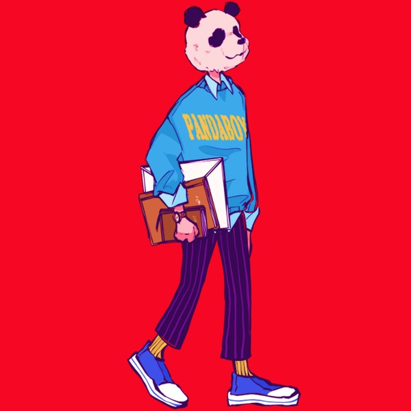 college style panda boy