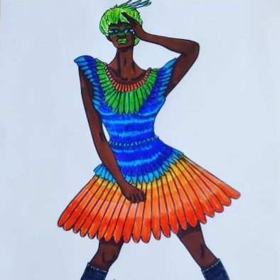 dancing-birds（nagako-drawing） | Adam byGMO